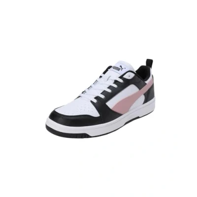 Image of PUMA Men&#039;s Rebound V6 Low Track &amp; Field Shoe, White Future Pink Black, 6 UK
