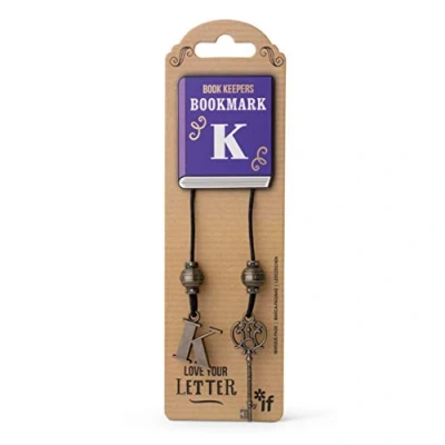 Image of IF Book Keepers Personalised Bookmark Letter K