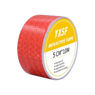 Image of YXSF Red Reflective Tape,5 CMx10 M Reflector Tape Strips,high Viscosity Waterproof for Vehicles Trucks Trailers Cars Boats Ships Motorcycles Bike Outdoor.…