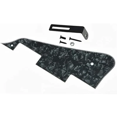 Image of Dopro Black Pearl LP Guitar Pickguard with Bracket for Epiphone Les Paul