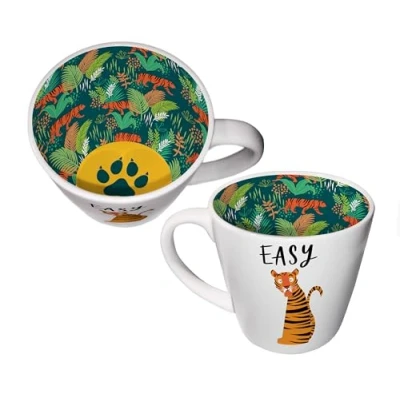 Image of WPL Gifts Easy Tiger There Coffee Tea Mug Inside Out 250ml