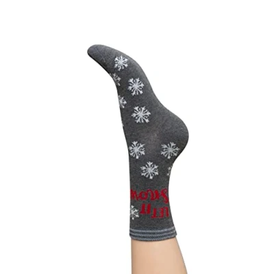 Image of Women&#039;s 1 Pair Charnos Let It Snow Socks Grey One Size