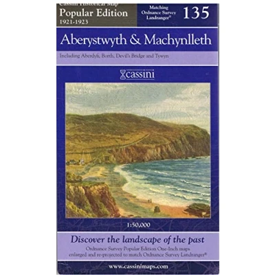 Image of Aberystwyth and Machynlleth: No. 135 (Cassini Popular Edition Historical Map)