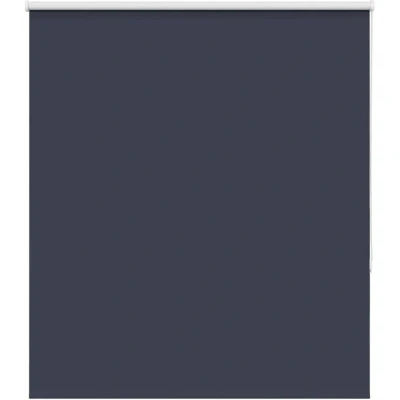 Image of vidaXL Roller Blind Blackout Marine 140x150 cm Fabric Width 136.6 Polyester