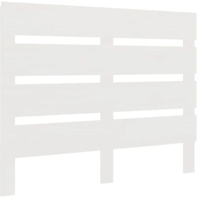 Image of vidaXL Headboard White 90x3x80 cm Solid Wood Pine