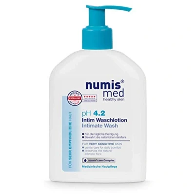 Image of numis med intimate wash lotion pH 4.2,skin soothing for very sensitive and skin,intimate without silicone, parabens mineral oil,intimate care (1x200 ml)