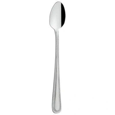 Image of Grunwerg Bead Soda Spoons SOSBDR, 18/0 Stainless Steel, Set of 12