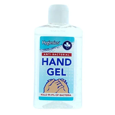 Image of Hygienics Anti Bacterial Hand Gel 70% Alcohol, Clear, 236 ml