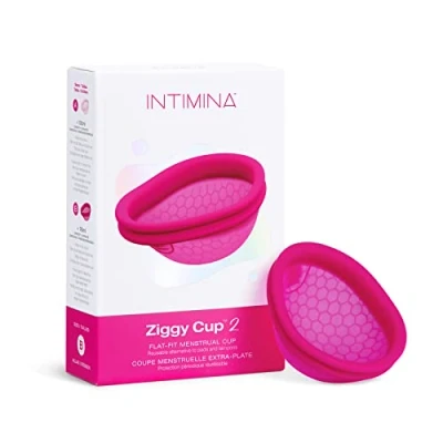 Image of Intimina Ziggy Cup 2 New Generation Ultra Thin Flat Fit Reusable Menstrual Disc (Size B)