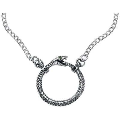 Image of Alchemy Gothic Sophia Serpent Necklace Silver Coloured