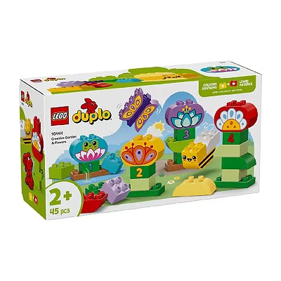 Image of LEGO DUPLO Creative Garden &amp; Flowers Stacking Toy, Montessori Set Inspires Imaginative Play for 2 Plus Year Old Toddlers, Boys Girls, Educational Developing Fine Motor Skills 10444