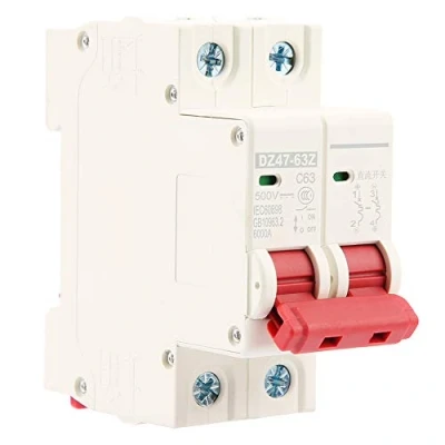 Image of Fafeicy 2P DZ47 63Z Mini Circuit Breaker MCB Safety DC 500V 63A,