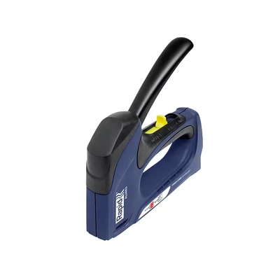 Image of Rapid Heavy Duty Dual Staple Gun ALU953 for No. 53 Staples and 8 Brads, Manual with 3 Step Force Adjuster, Powercurve Technology Easy to Squeeze Trigger (5000516), Blue