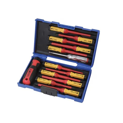 Image of Faithfull FAISDVDES13I 13 Piece Interchangeable VDE Screwdriver Set