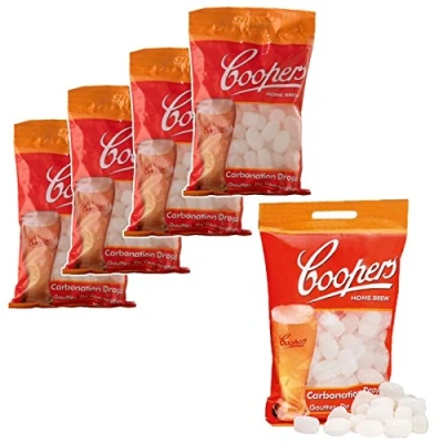 Image of 5X Coopers Carbonation Drops 80 250g Sugar Tablets for Priming Beer &amp; Cider