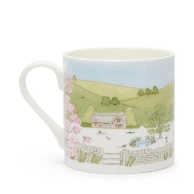 Image of Sophie Allport Spring Cottage Scene Mug Large (500ml)