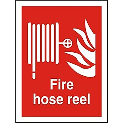 Image of Seco Fire Hose Reel &amp; Sign, 200mm x 300mm 1mm Semi Rigid Plastic