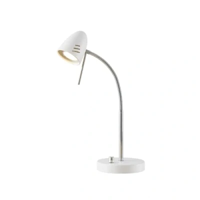 Image of Table Lamp &#039;Heyko&#039; dimmable (Modern) in White Made of Metal for e.g. Living Room &amp; Dining (1 Light Source, GU10) from Lindby Desk Lamps