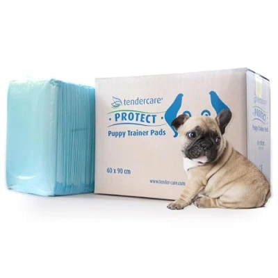Image of Tendercare Protect Puppy Training Pads 50 Extra Large 60 x 90cm Super Absorbent &amp; Waterproof Disposable Incontinence 600ml Absorbency