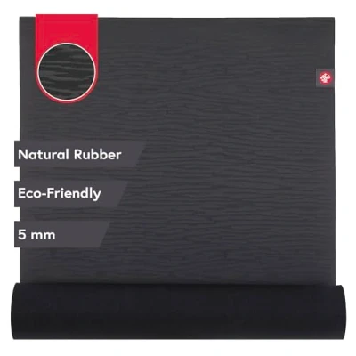 Image of Manduka eKO Yoga and Pilates Mat, Charcoal, 180 cm