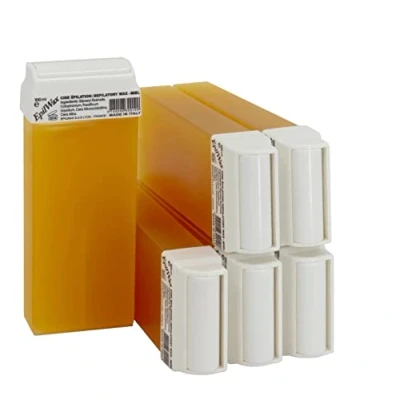 Image of EpilWax Set of 6 Honey Cartridges for Hair Removal Large 100 ml Roll on Waxing Refills