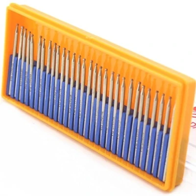 Image of JINGLING Diamond Grinding Bits 1.5mm Spherical Head Bur for Dremel Pack of 30Pcs