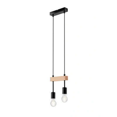 Image of Orazio Industrial Spotlight Bar Black, 2x E27