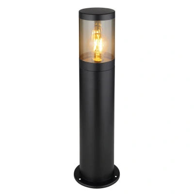 Image of Xeloo Outdoor Bollard Matt Black IP44 1x E27