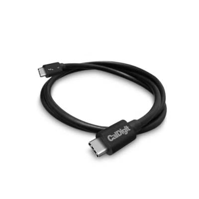 Image of CalDigit [Intel Certified Thunderbolt 4 Cable 40Gbps 100W Charging, Compatible with 3 &amp; USB C, 2016+ MacBook Pro, Air, 2020+ M1 (0.8 Meter 2.62 Feet, / Cable) Laptop