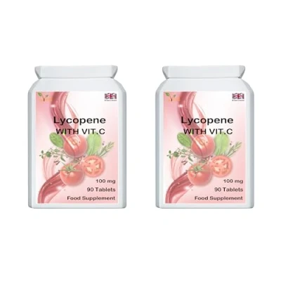 Image of Ved Lycopene Supplement Boost Immune System Super Antioxidant 100mg x 90 Tablets Pack of 2