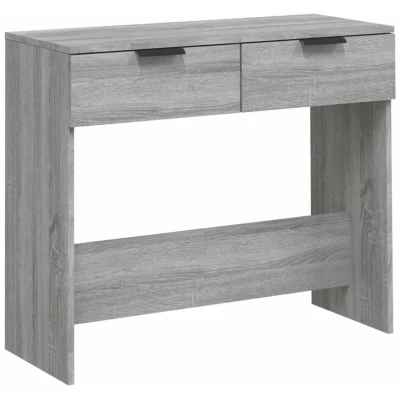 Image of vidaXL Console Table Grey Sonoma 90x36x75 cm Engineered Wood