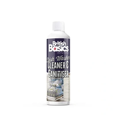 Image of British Basics Dishwasher Cleaner and Sanitiser Hygienically Cleans Removes Limescale, Soap Scum Grease 500ml