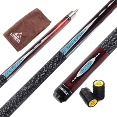 Image of CUESOUL 58 Inch 19 Oz 1/2 Jointed Maple Billiard Pool Cue (CSTB004)