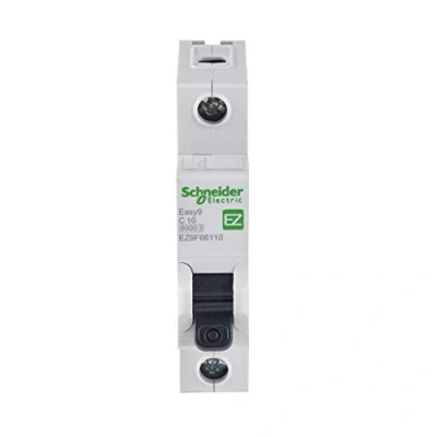 Image of Schneider Electric Easy9 MCB Miniature Circuit Breaker, 1 Pole, Type C, 6kA Breaking Capacity, 10A, 230V, EZ9F66110