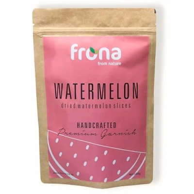 Image of Frona Dried Fruit, Cocktail Garnish Slices I Dehydrated Fruit 100g Pouch (Watermelon)