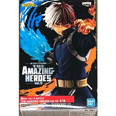 Image of Banpresto MY HERO ACADEMIA Shoto Todoroki Figurine Amazing Heroes 14cm, Multicolor,200105