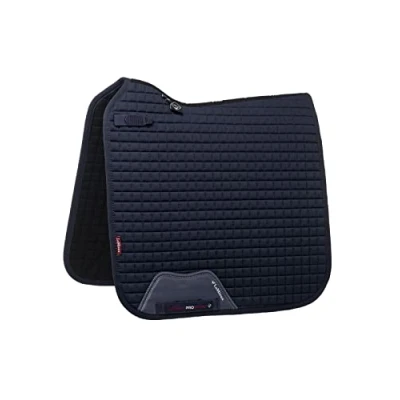 Image of LeMieux Dressage Cotton Square Saddle Pad Pads for Horses Equestrian Riding Equipment and Accessories (Navy Large)