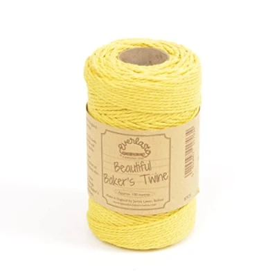 Image of 100m Everlasto &#039;Solid&#039; Beautiful Baker&#039;s Cotton Craft Twine (2mm Approx) (Daffodil Yellow)