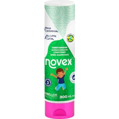 Image of Novex My Little Curls Conditioner for Kids 3+, Gently Detangles and Helps Reduce Frizz, Moisturises Hair Help Define Curls, Suitable all Types of 300ml