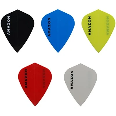 Image of Bullydarts Amazon Kite Shaped Dart Flights (White, 10 Sets)