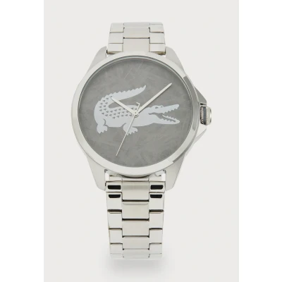 Image of Lacoste LE CROC Watch silvercoloured/grey, Men&#039;s, Size: One Size, Silver/coloured/grey