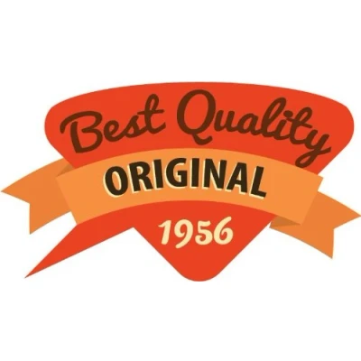 Image of postwalldecor Original 1956 Vintage Car Bumper Sticker Decal 12 x 8 cm