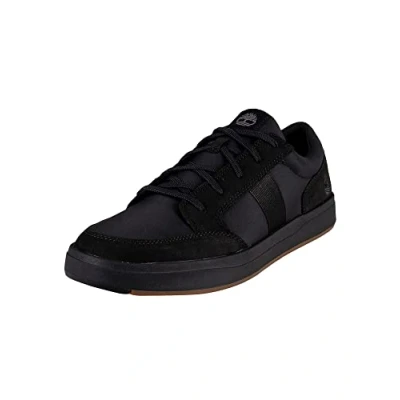 Image of Timberland Men&#039;s Davis Square F/L Ox Sneaker Basic Low Top, Black Nubuck, 11 UK