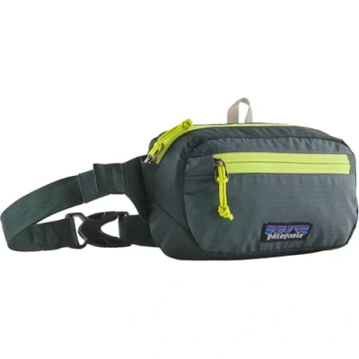 Image of Patagonia Unisex&#039;s Ultralight Black Hole Mini Hip Pack Tote Bag, New Green, Estandar