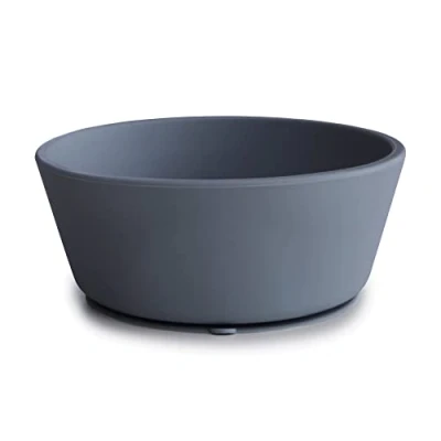 Image of Mushie Silicone Suction Bowl Non Slip for Babies &amp; Toddlers Material: Food Grade Dishwasher Microwave Safe (Tradewinds)