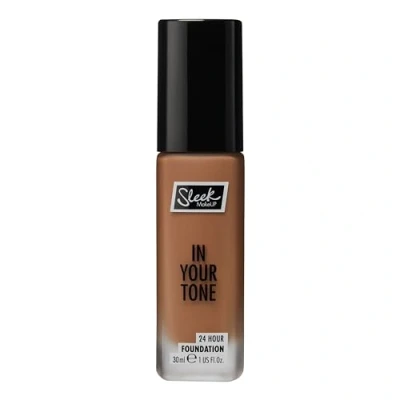 Image of Sleek MakeUP in Your Tone 24 Hour Foundation, Medium Buildable Coverage 30 Shades, Semi Matte Flawless Finish, 9N