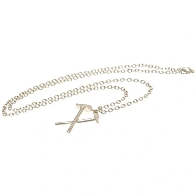 Image of West Ham United F.C. Silver Plated Pendant &amp; Chain HM Official Merchandise