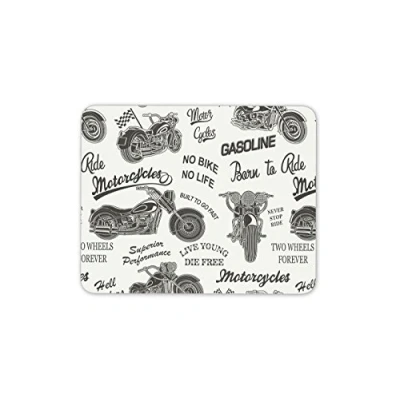 Image of Retro Biker Mouse Mat Pad Motorbike Motorcycle Bike Computer #13181