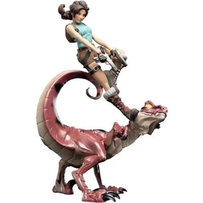 Image of Weta Workshop Tomb Raider 24cm Mini Epics Lara Croft &amp; Raptor Figure