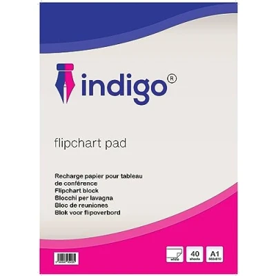 Image of Premium Flipchart Pad A1 Size, Perforated for Easy Tear Off, Bleed Through Resistant (40 Sheets) Pack of 3